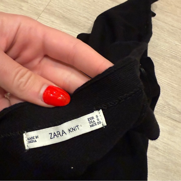 Black Zara Knit Dress - Picture 3 of 3